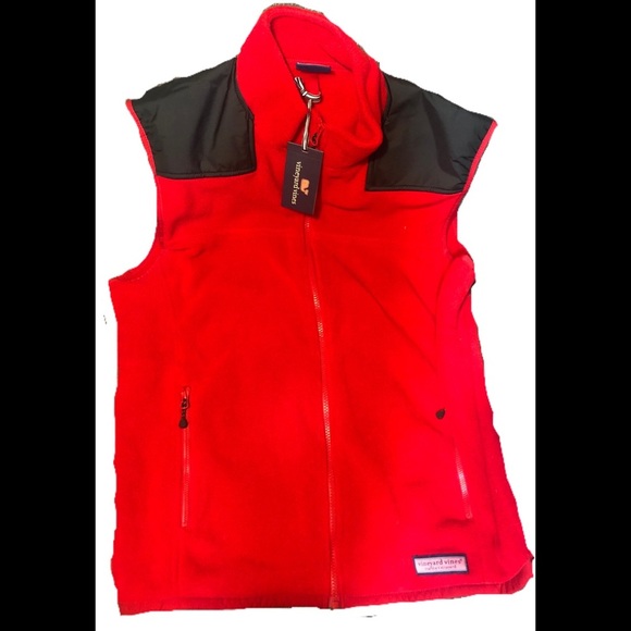 NWT, Vineyard Vines, men’s fleece vest medium - Picture 1 of 6